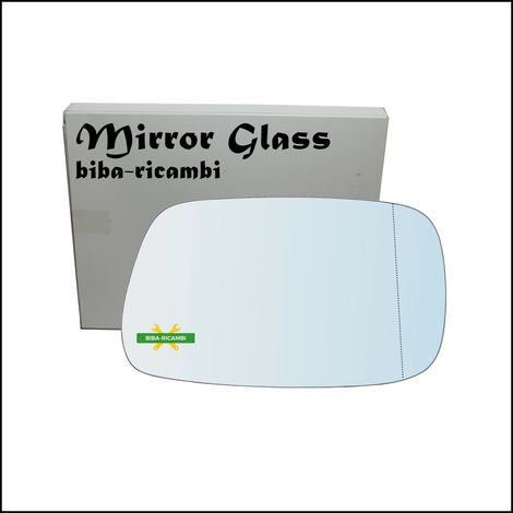 Vetro specchio adesivo asferico lato passeggero  per toyota avensis (t22) 97-03 (1/4)