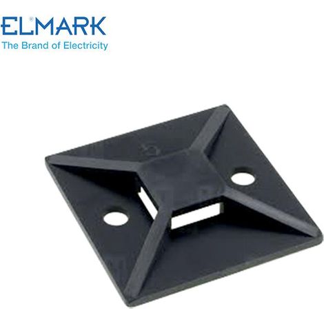 SUPPORTI FASCETTE MT-30 100PCS ADESIVO NERO