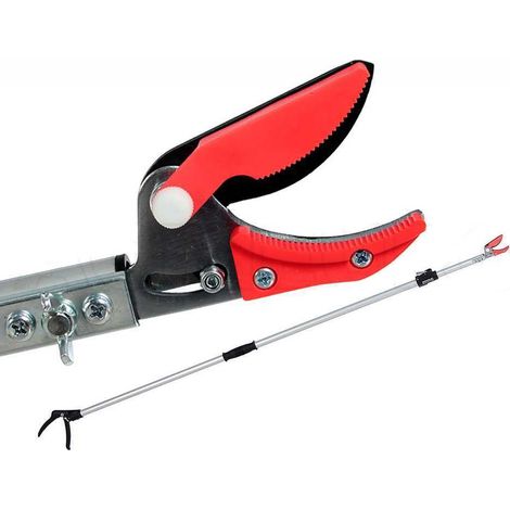 FORBICI POTATURA ASTA TELESCOPICA 109-302cm CON SEGHETTO FORBICE AUSONIA