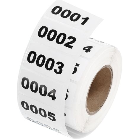 Inventory Number Sticker Roll (1.6x0.8") (1/5)