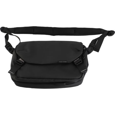 Sac à bandoulière simple pour hommes, paquet d'outillage de loisirs pour étudiants, fermeture éclair noire (1/5)