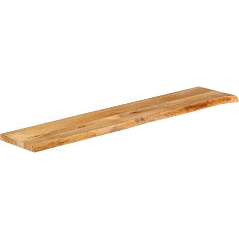 Dessus de table,Plateau de table,Dessus de bureau à bord vivant 180x40x3,8cm bois massif manguier CFW97566 (1/5)
