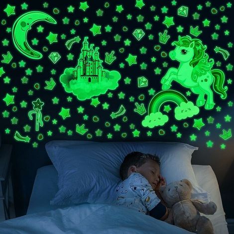 TRIP Stickers Muraux Chambre, Étoile Lumineuse Plafond Stickers, Autocollants Lumineux Décoration Chambre Enfant et Fille (1/5)