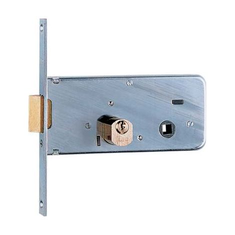 SERRATURA METALLO INFILARE 712 ISEO  B.Q ZINC F.MM 16 C.SFACC M2+SCR H.MM 64 E.MM 70