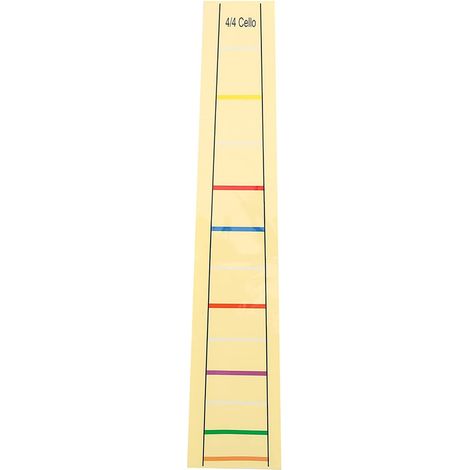 Autocollant D'étiquette de Violoncelle - Marqueur de Doigt de Frette Pratique - Idéal pour les Débutants en Pratique du Violoncelle - Tailles 4/4 3/4 1/4 1/2 1/8 - Augmente (1/5)