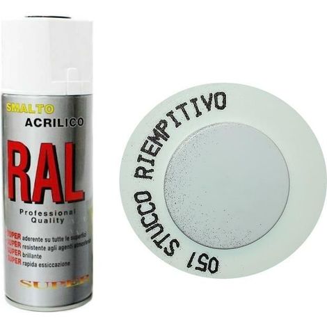 Bomboletta Spray Stucco Riempitivo Fondo Acrilico Per Legno Ferro 051