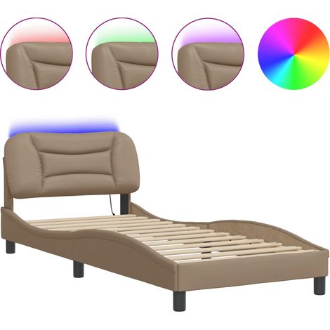 Maison Exclusive - Giroletto con LED senza Materasso Hvar Cappuccino 90x200 cm