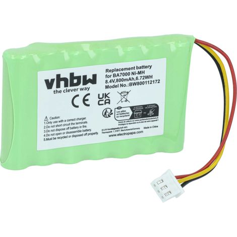 vhbw Replacement Battery compatible with Brother P-Touch PT7600VP, PT-7600VP Printer Copier Scanner Label Maker (800mAh, 8.4V, NiMH) (1/5)
