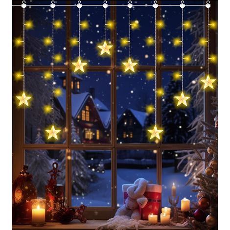 Guirlande lumineuse étoilée - Guirlande lumineuse de Noël - Pour intérieur/extérieur - Étanche - Éclairage de Noël (1/5)