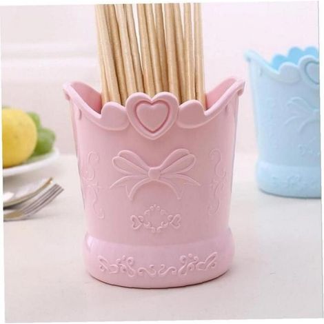 Porte-Stylo - Organisateur Cylindrique Ajoure En Plastique - Pour Crayons Couleurs Et Pinceaux Maquillage - 1 Unite (1/5)