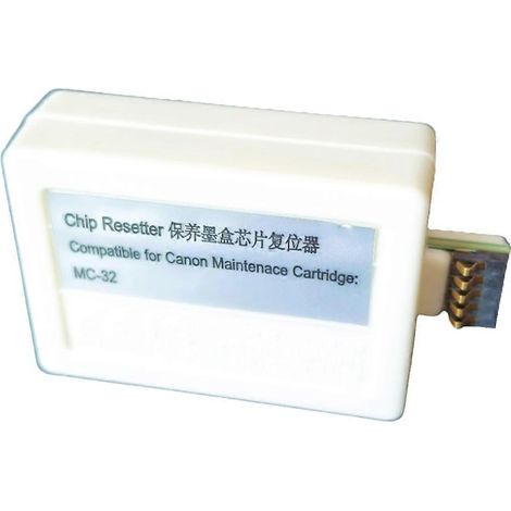 Réinitialiseur de puce de cartouche de maintenance MC-32 compatible avec les imprimantes Canon TC-5200, TC-5200M et TC-20 réinitialiseur de réservoir d'encre usagée (1/5)