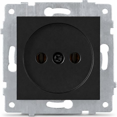 Module faible profondeur encastrable 80 mm 16A noir