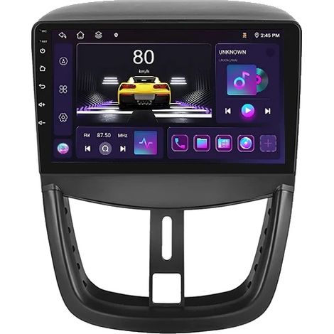 Autoradio avec navigation intégrée, écran double, compatible avec Peugeot 207 2009-2013, 4-64G 4G AHD (1/2)