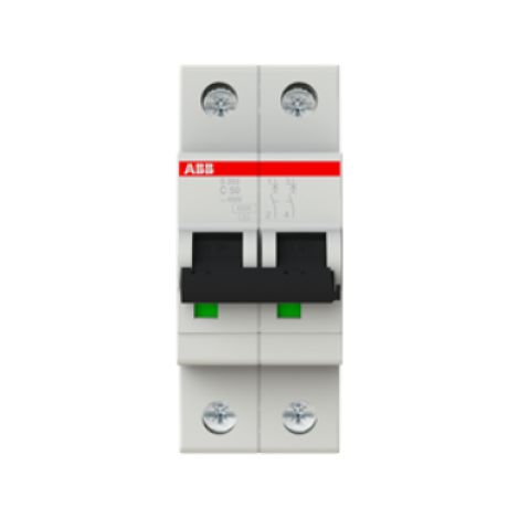 Interruttore automatico s202 c50 6ka 2p abb s551045 (1/4)