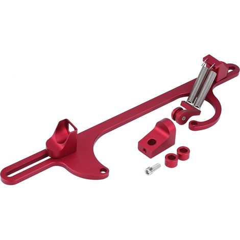 Support câble accélérateur – aluminium billette rouge – pour Holley 4150/4160 – carburateur