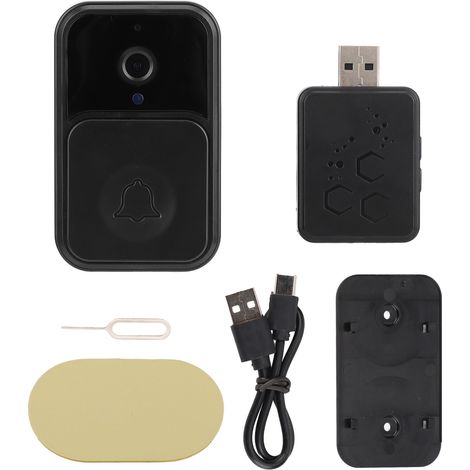 Sonnette vidéo sans fil WiFi avec récepteur-AquaForge