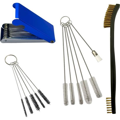 Carburetor Cleaning Kit with Carburetor Brushes, Needle Set and Tools for Welders, Chainsaws, Cutting Burners, Stove Burners, Spray Guns and Tasks (1/5)