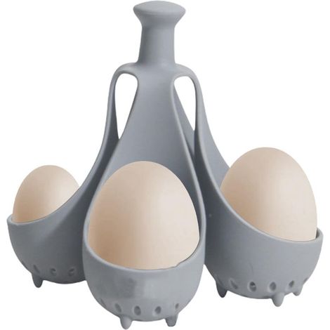 Gadget De Cuisson D'oeufs En Silicone, Cuit 4Oeufs À La Fois, Support D'oeufs À La Coque, Support De Stockage D'oeufs De Cuisine, Tasses À Oeufs, Cuiseur D'oeufs À La Coque Gadgets De Cuisine (1/5)