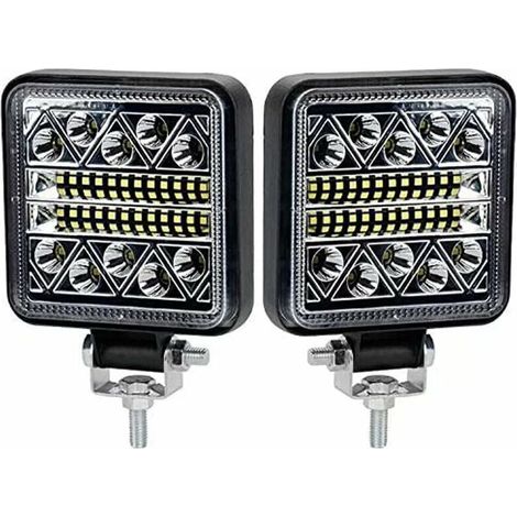 BR-Vie 102W LED Work Light 10200LM LED Reversing Lights 12v, LED Headlights/Projectors for Car, Tractor, Boat, 12-24v Truck, 2 pcs (1/4)