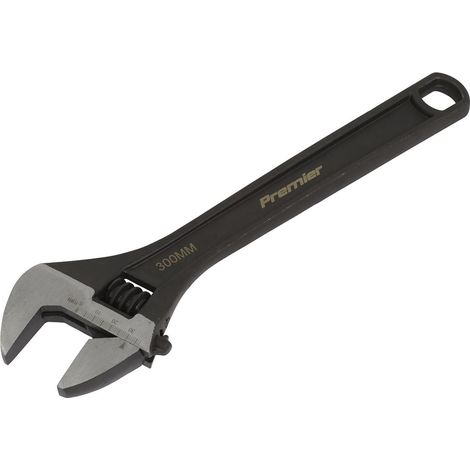 Sealey Adjustable Wrench 300mm Capacity 34mm Black Phosphate Finish AK9563