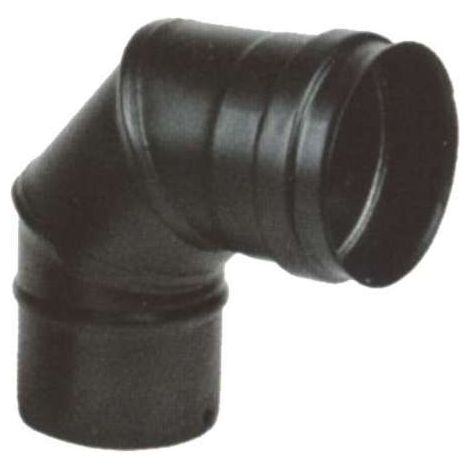 Gomito per pellet Maral inox 90 10 nero 300 [MARAL] (1/2)