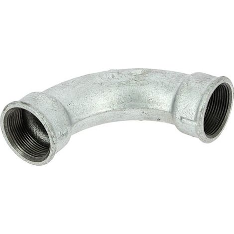 Courbe 90° fonte galva Femelle 1"1/2