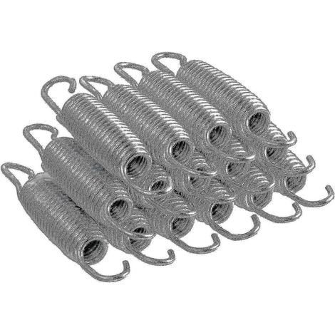 Lot de 15 ressorts de rechange pour trampoline, galvanisés haute résistance, de tailles différentes (1/2)
