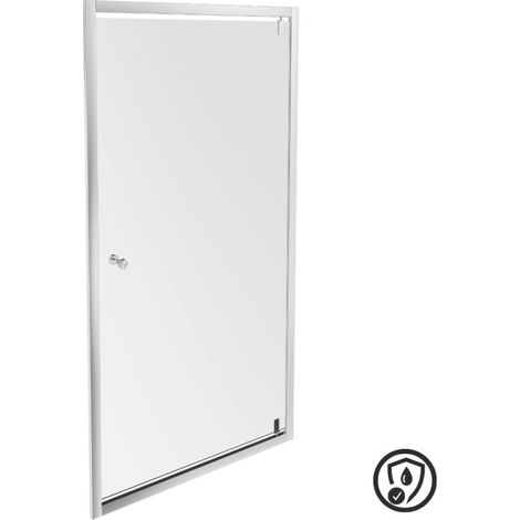 Puerta de ducha pivotante 90 cm perfil cromado JACOB DELAFON Serenity (1/5)