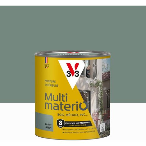Pintura exterior para madera, hierro y plástico V33 Garrigue, acabado satinado, 0,5 L V33 (1/5)
