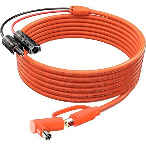 x 8 mm x 2 m Solar-zu-DC-Adapterkabel, MC4-Stecker, 7909/8020-Stecker, für tragbare Powerstation (1/5)