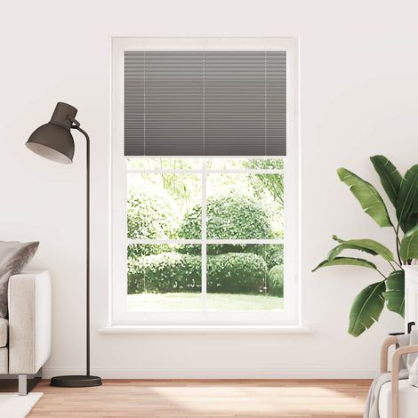 Store plissé anthracite 120x200 cm largeur du tissu 119,4 cm