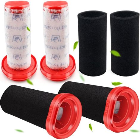 Confezione da 4 filtri di ricambio per aspirapolvere senza fili Bosch Flexxo Serie 4 25.2V/21.6V BBH32101 BBH3Z0025 BBH3PETGB BBH3211GB (1/5)