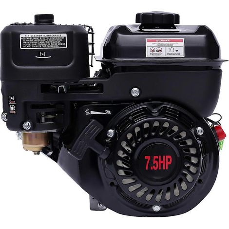 210 cm³, 7,5 PS, 4-Takt, luftgekühlter Benzinmotor mit Seilzugstarter, für Gartengeräte und Wasserpumpen (1/5)