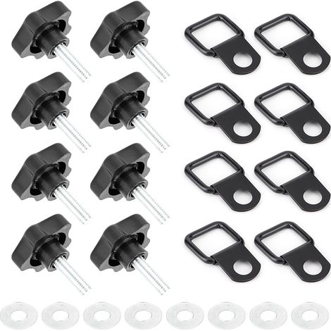 Kit de tire-fond à vis pour toit de voiture, accessoires compatibles Jeep Wrangler JK JL 2007-2018, 2 portes (1/5)