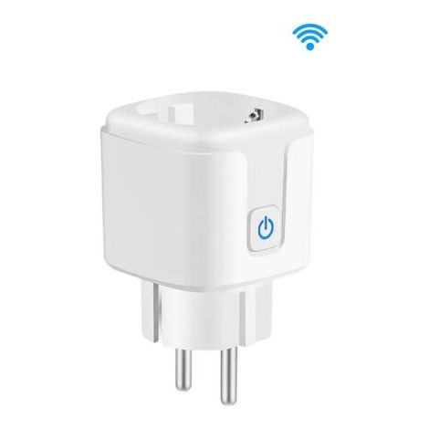 Prise intelligente WiFi pour minuterie de commande à distance vocale sans fil, adaptée à la vie de maison intelligente, 16A, 1 pièce. (1/5)