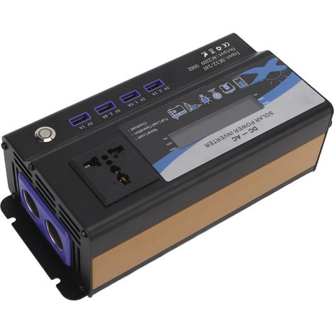 Chargeur Voiture 12V/24V Vers 220V Onduleur 700W Onde Modifiée 4 Ports USB Écran Pour Téléphone Portable Ordinateur (1/5)