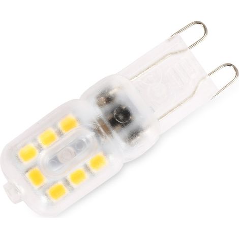 Lot de 8 ampoules LED G9 220 V blanc naturel 3000 K 3 W halogène (1/3)