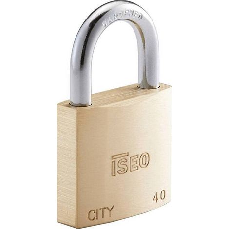 10 x ISEO P700 LUCCHETTO CITY ARCO 40MM OTTONE