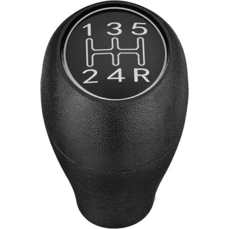 ANDIAMO pièce détachée auto Pommeau de levier de vitesse manuel 5 vitesses ABS argent 504 505 309 205
