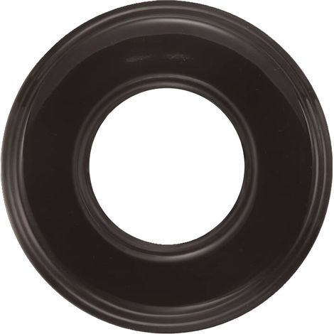 Plaque décorative en porcelaine noire 31801273 – 1 poste 100 x 12 mm – Fixation en saillie et encastrable – Compatible gamme GARBY – Fontini