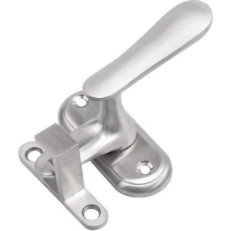 Loquet coulissant en acier inoxydable (1 pièce), argenté, pour portes, fenêtres et placards (1/3)