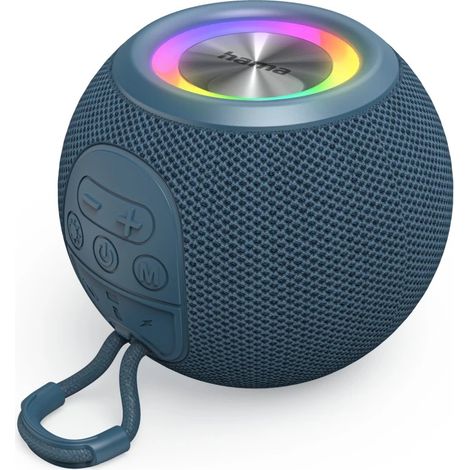Hama - Bluetooth® Speaker Ball Shape Lautsprecher, 5 Lichtmodi, 5 W, blau