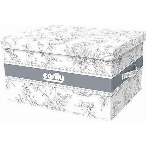 Cleafe - Box Portatutto Scatola Salvaspazio Contenitore Organizer 48x38x28cm Fantasia 87322 - (1/5)