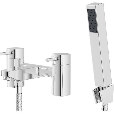 Wholesale Domestic Surge Polished Chrome Bath Shower Mixer Tap with Shower Kit (1/5)