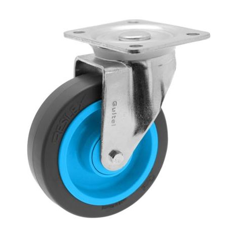 Roulette industrielle Pivotante Guitel Hervieu, Acier galvanisé, Ø 125mm, 250kg ( Prix pour 1 )