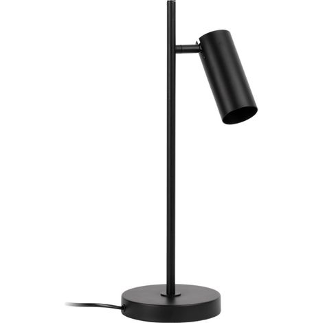 Lampe à poser VERSO en métal Noir, compatible culot GU10, 7W (1/2)
