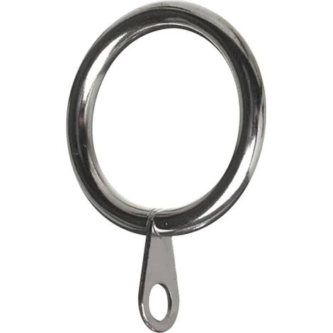 Bardusch-BH06183 Lot de 8 anneaux de tringle à rideaux en métal chromé 50 mm (1/2)