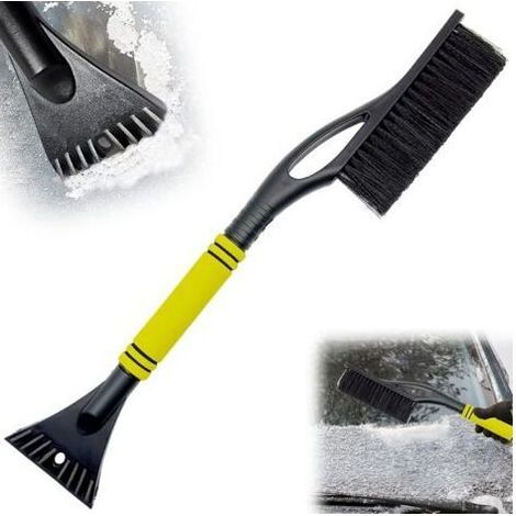 2 en 1 Grattoir à Glace et Brosse à Neige, Grattoir à Glace pour Voiture avec Brosse,balayette Neige Voiture,Grattoir Voiture avec Balais à Neige pour Auto Grattoir Pare Brise (1/5)