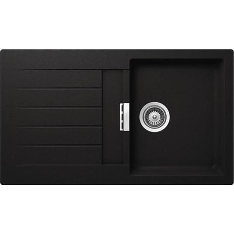 Schock Einbauspüle Cristalite Primus D-100 A GNE Nero Exzenterbedienung (1/3)