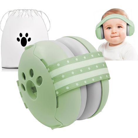 Casque Anti-Bruit pour bébé, 25 dB, réduction du Bruit, de 0 à 36 Mois, protection Auditive Sûre et Apaisante, idéal pour Voyager et Dormir (1/5)